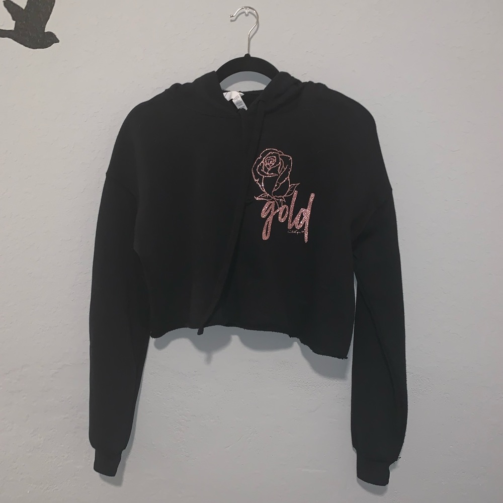 NEW** “Rose gold” crop hoodie